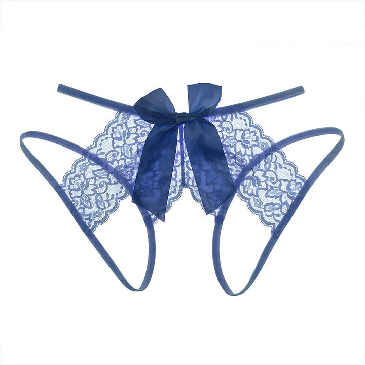 -String Transparent Crotchless Lingerie Erotic Open Crotch Thongs