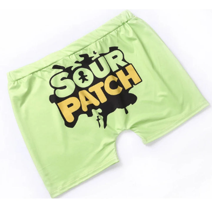 Flirty Letter Print Casual High Waist Booty Short