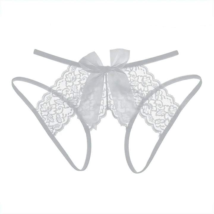 -String Transparent Crotchless Lingerie Erotic Open Crotch Thongs