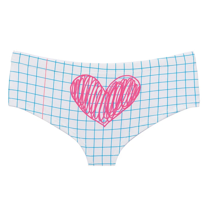 3D Private Lessons Pattern Print Cute Sexy Lingerie