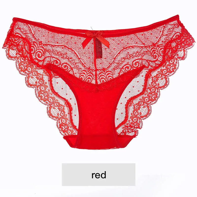 Sexy Lace Low-Rise Breathable Panties for Women