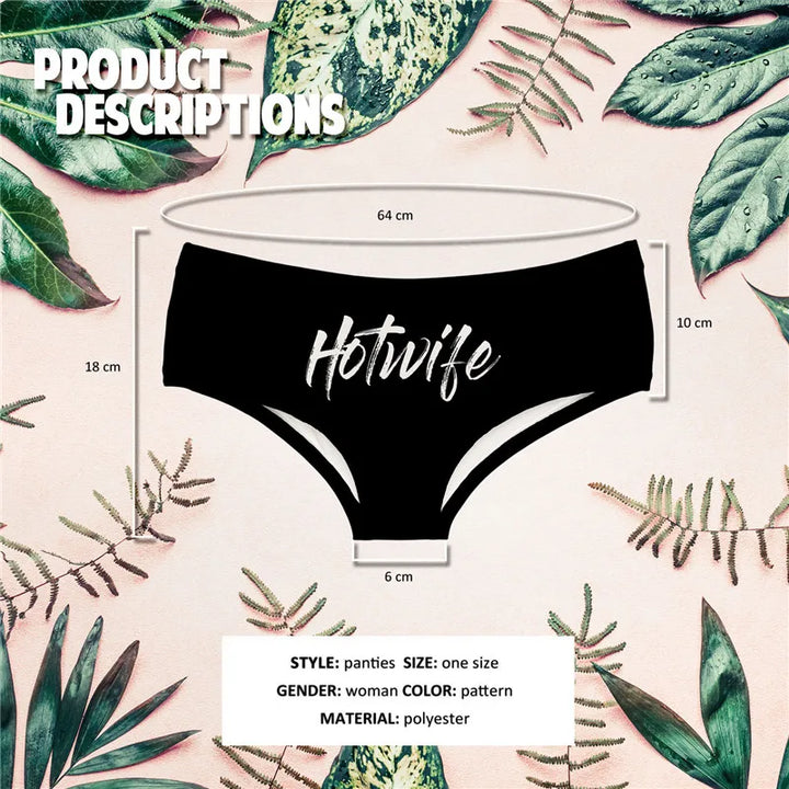 HOTWIFE Sexy Print Lingerie Thong