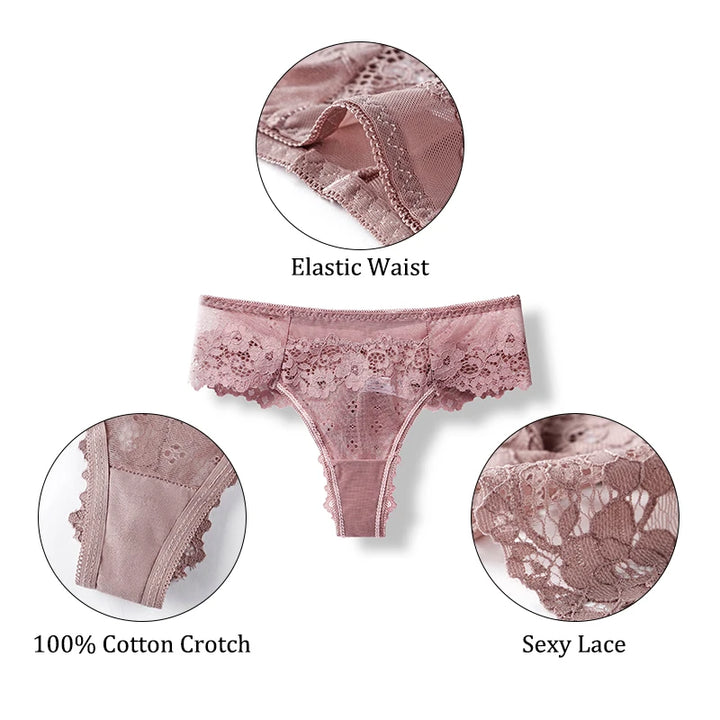 -string Lace Female Thongs Underwear Ladies Intimates Free Shipping