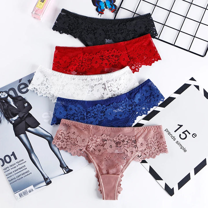 -string Lace Female Thongs Underwear Ladies Intimates Free Shipping