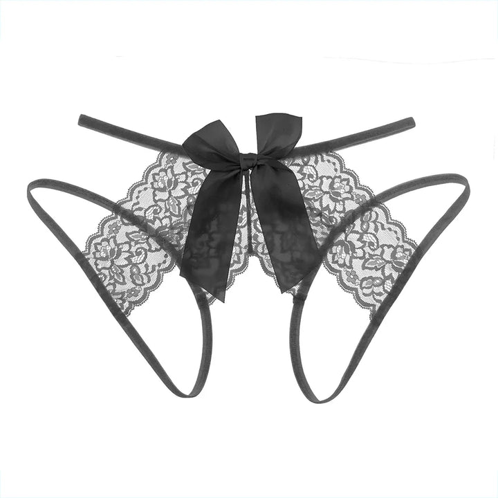 -String Transparent Crotchless Lingerie Erotic Open Crotch Thongs