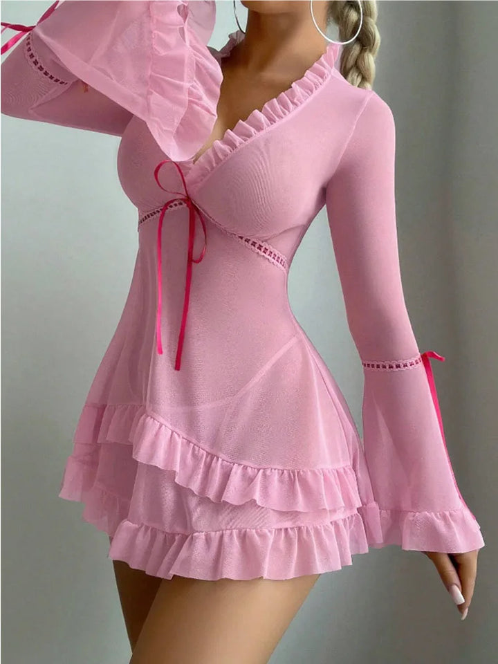 Frivolous Delights Cake Dress Bodycon Lingerie Set