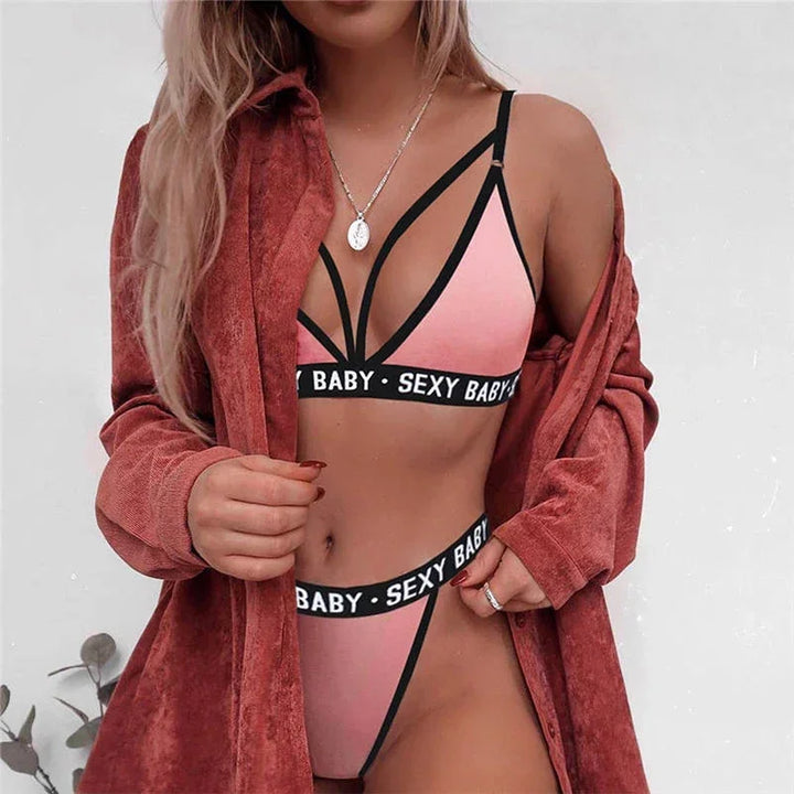 Frivolous Delights Babydoll & Bra Lingerie Set Seduction