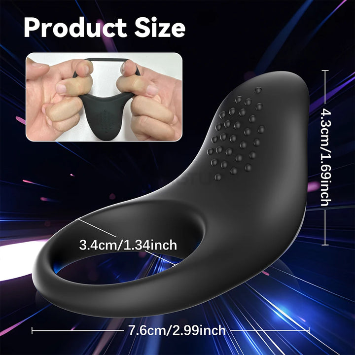 Lasting Ejaculation Delay Stimulator Vibrating Cock Ring