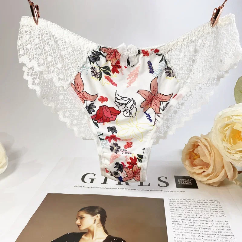 Frivolous Delights Hollow Out Floral Lace Panties