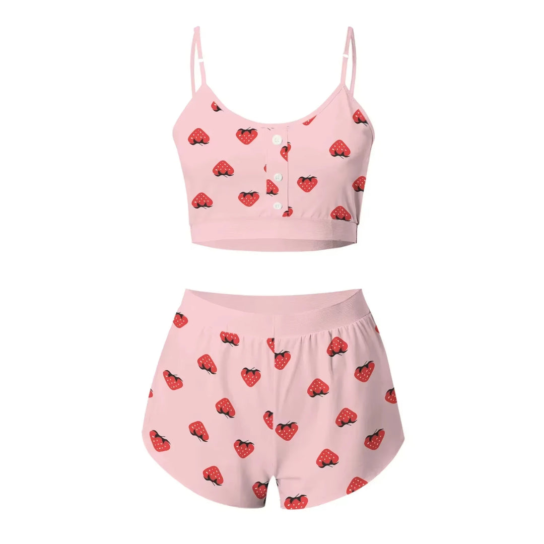 Frivolous Delights Lips Butterfly Print Nightwear Lingerie