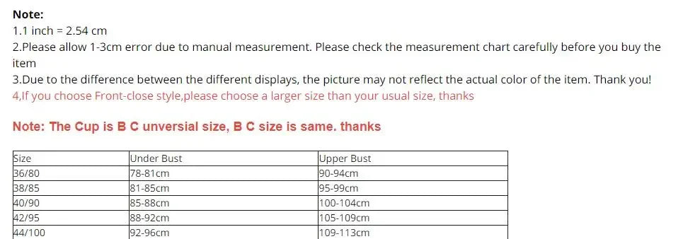 36-44 B/C No Steel Fashion Bralette Tops Underwear