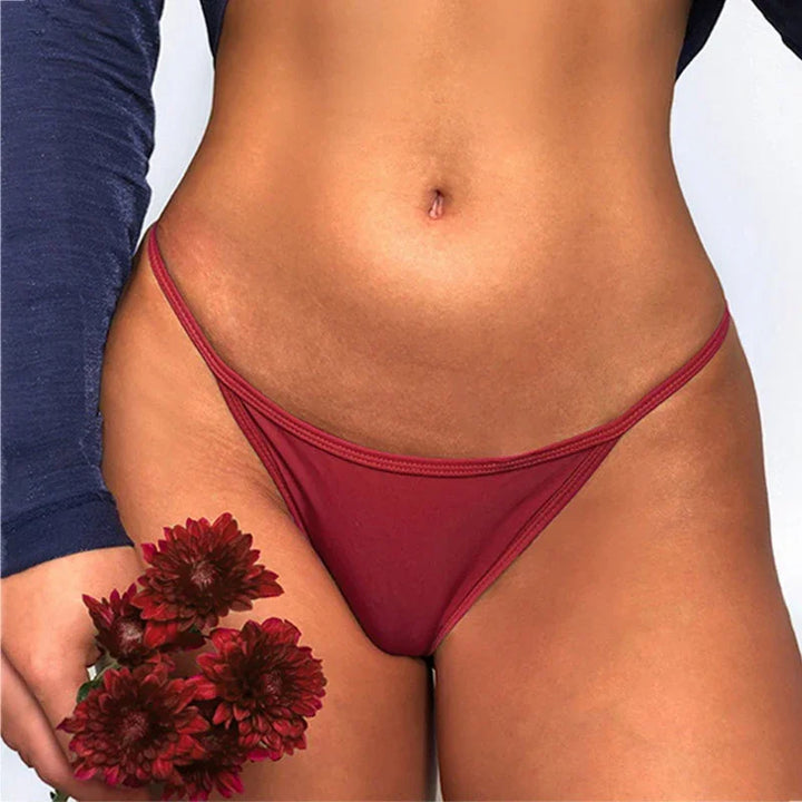 Blue Water Soluble Flower Thong - Sexy Underwear