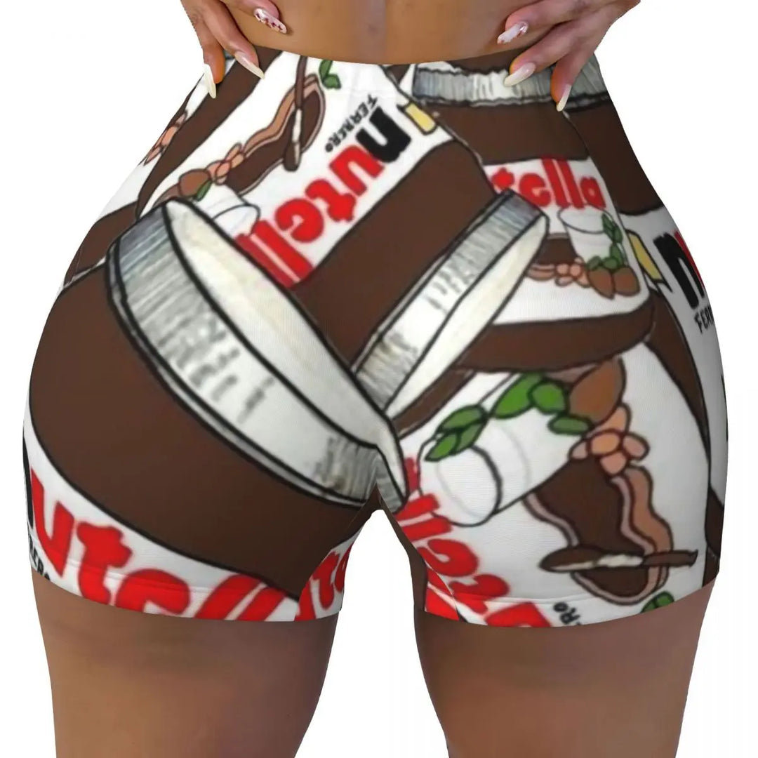 Custom Nutella Gym Booty Shorts