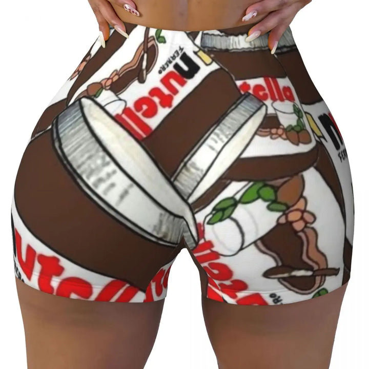 Custom Nutella Gym Booty Shorts