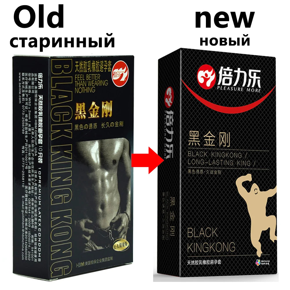 Black Condoms for Men: Delay Ejaculation Unique Condoms