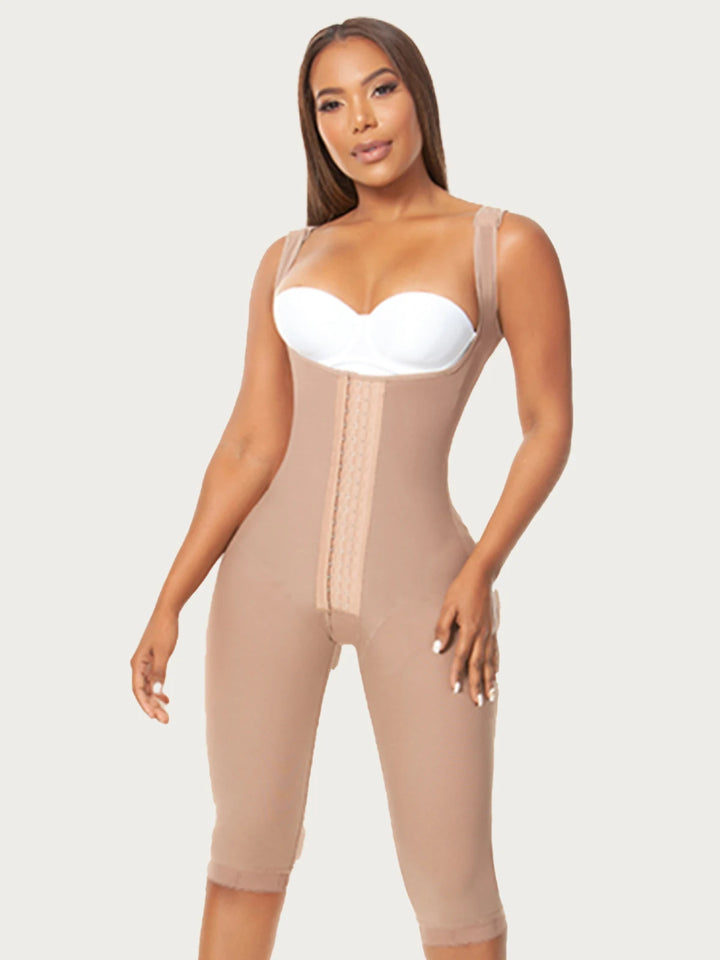 Fajas Colombianas Melibelt Bodysuit Open Chest Perineal Hooks Slimming Sheath Girdle