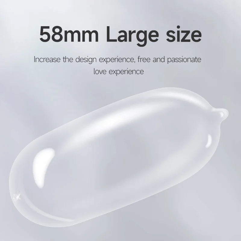 10pcs XXL Ultra Thin 58mm Condoms for Men Unique Condoms