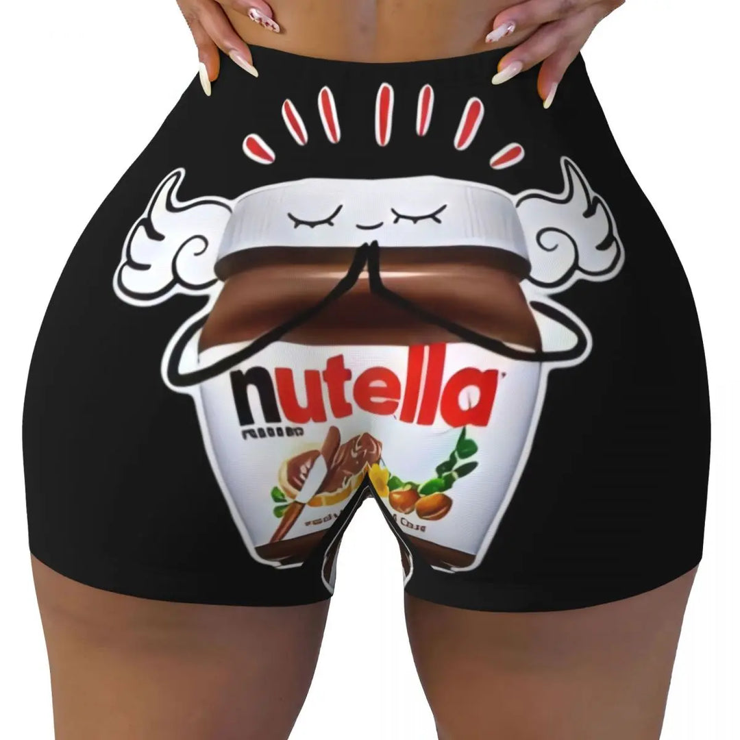 Custom Nutella Gym Booty Shorts