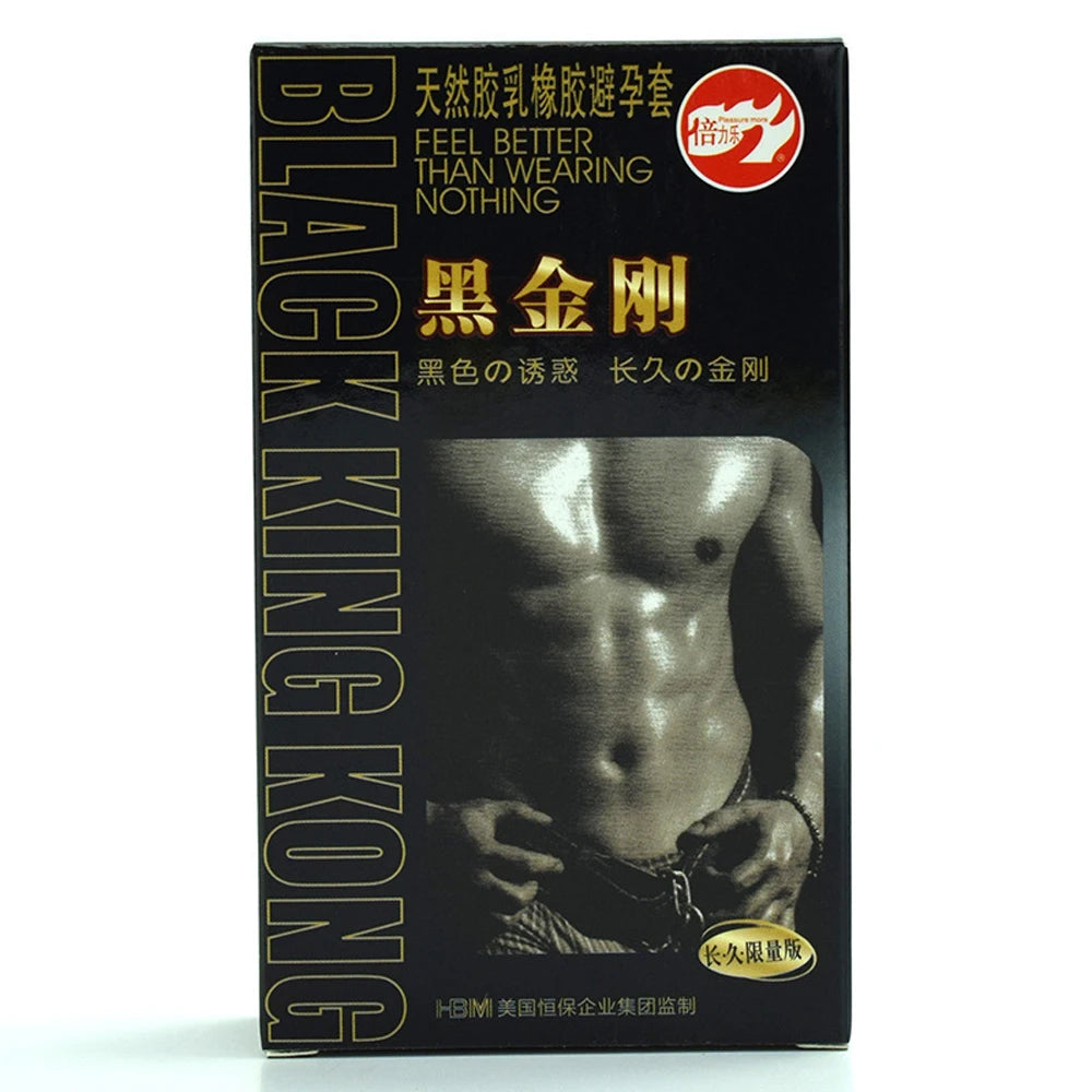 Black Condoms for Men: Delay Ejaculation Unique Condoms