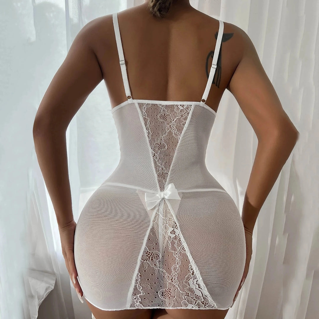 Frivolous Delights Crotchless Nightgown Sleepwear Set