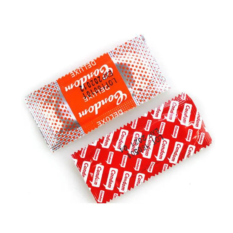 50pcs Hyaluronic Acid Ultra Thin Latex Condoms for Delay and Lubrication Unique Condoms