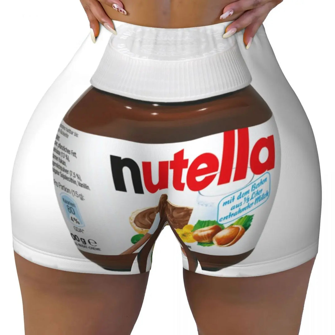 Custom Nutella Gym Booty Shorts