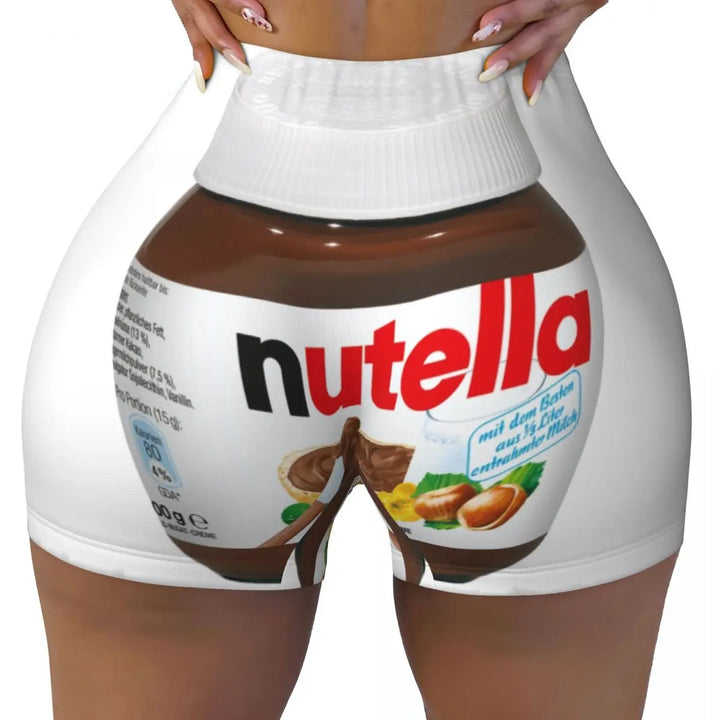 Custom Nutella Gym Booty Shorts