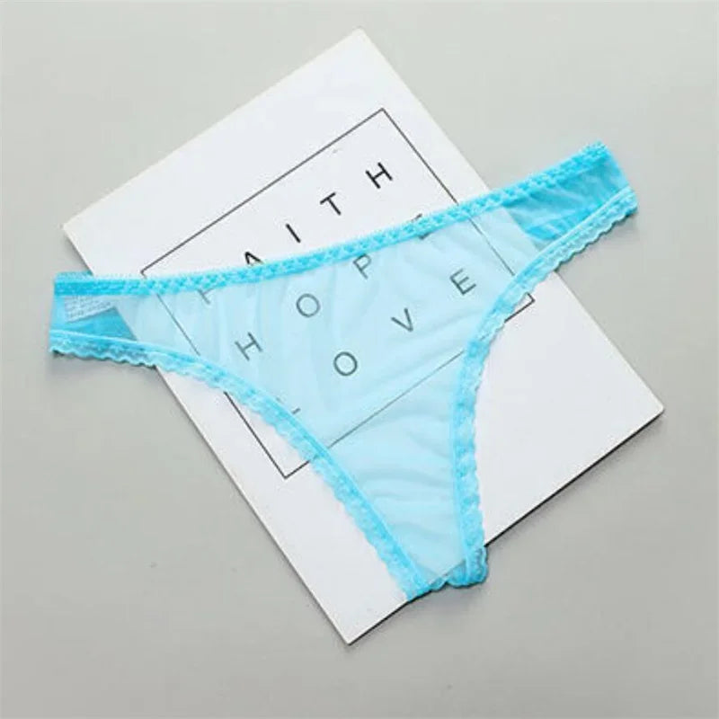 Sexy Transparent Thong Panties Women Lace