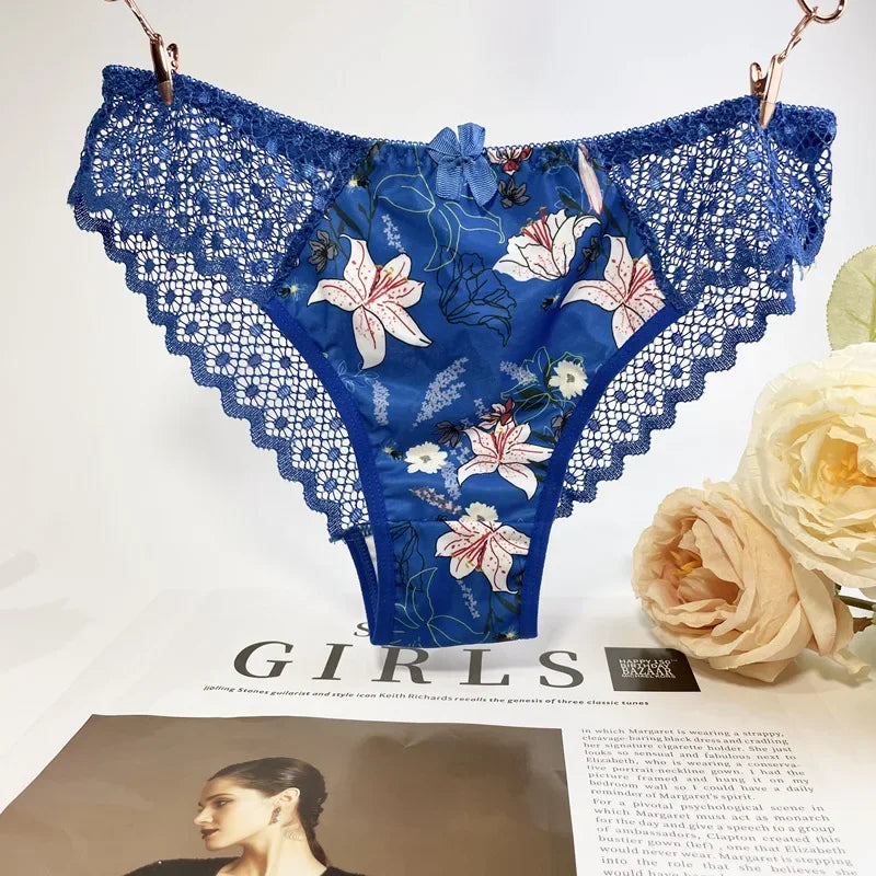Frivolous Delights Hollow Out Floral Lace Panties