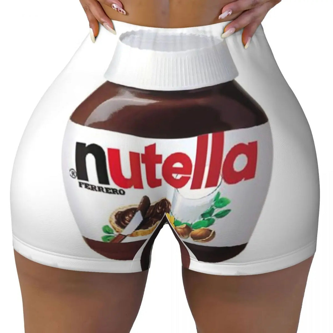 Custom Nutella Gym Booty Shorts