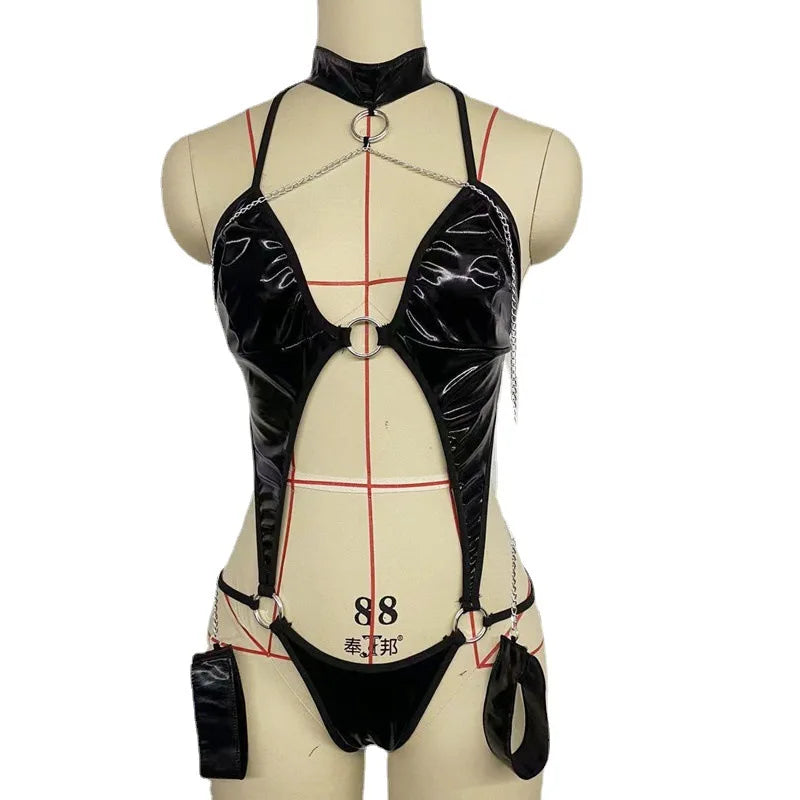 Frivolous Delights Latex Leather Sexy Clubwear Lingerie Babydol