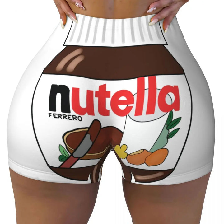 Custom Nutella Gym Booty Shorts