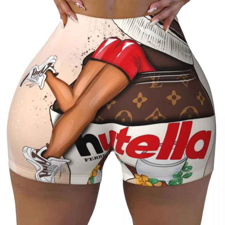 Custom Nutella Gym Booty Shorts