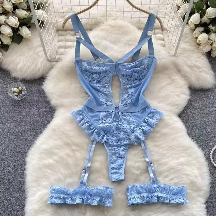 Frivolous Delights Lace Garter Bras Sets Intimates Lingerie
