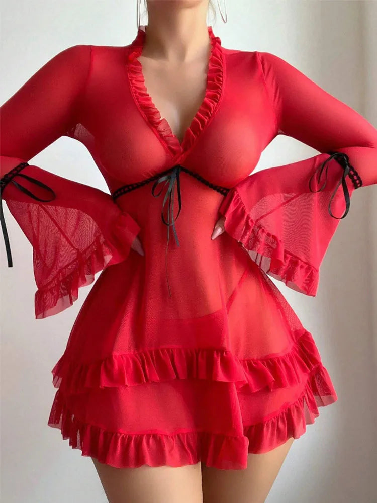 Frivolous Delights Cake Dress Bodycon Lingerie Set