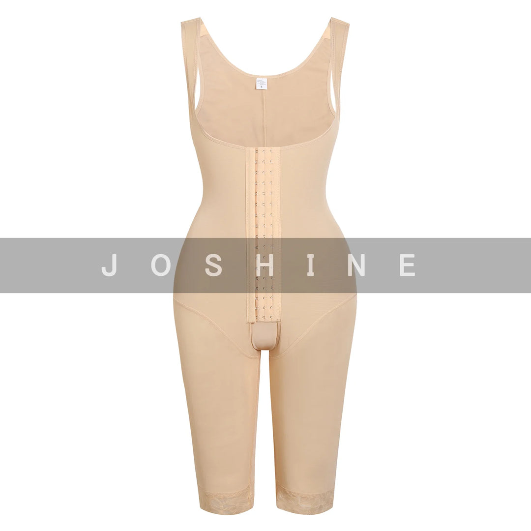 Fajas Colombianas Melibelt Bodysuit Open Chest Perineal Hooks Slimming Sheath Girdle