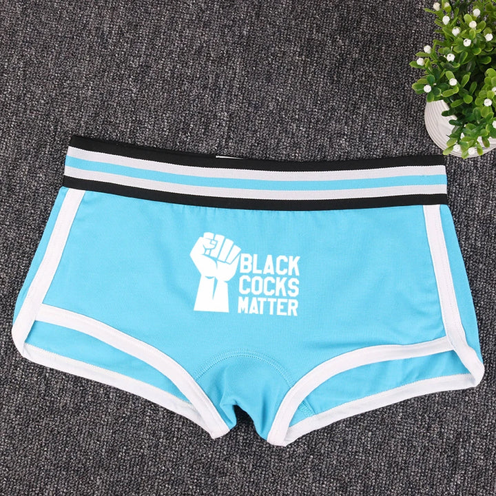 BLACK COCKS MATTER Booty short Panties
