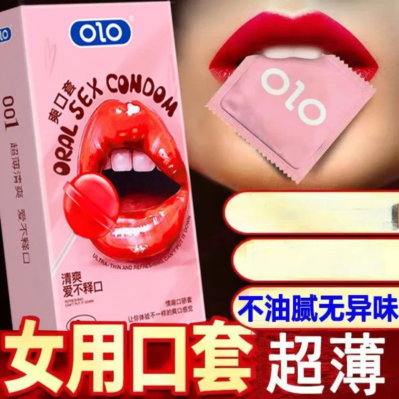 10Pcs Strawberry Oral Sex Condoms Unique Condoms