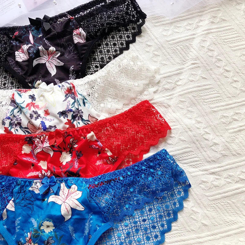 Frivolous Delights Hollow Out Floral Lace Panties