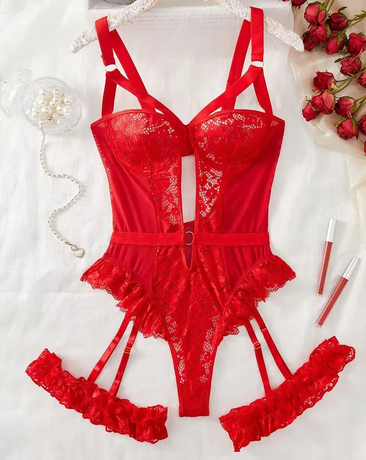 Frivolous Delights Lace Garter Bras Sets Intimates Lingerie