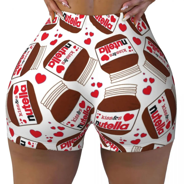 Custom Nutella Gym Booty Shorts
