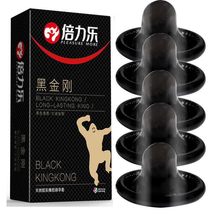 Black Condoms for Men: Delay Ejaculation Unique Condoms