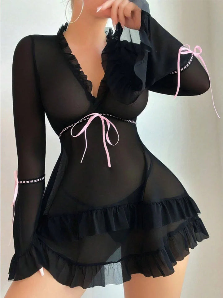 Frivolous Delights Cake Dress Bodycon Lingerie Set