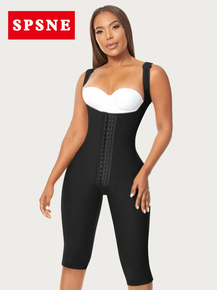 Fajas Colombianas Melibelt Bodysuit Open Chest Perineal Hooks Slimming Sheath Girdle