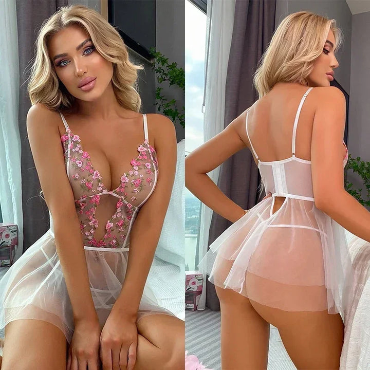 Frivolous Delights Backless See Through Underwear