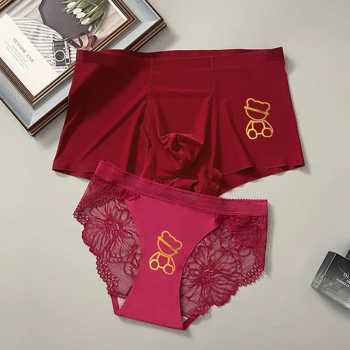 Couple Sexy Lovely BEAR Print Panties