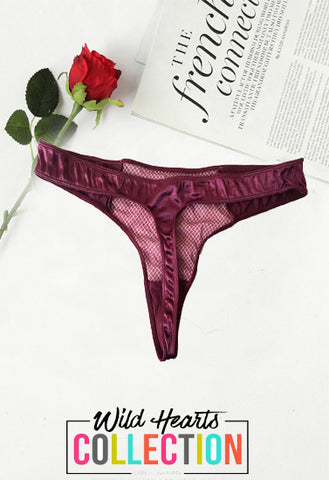 Image of Fredericks Two Tones Perfect Purple Thong In XL + 1 Free Bra(sold out)