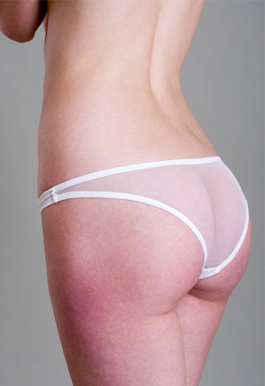 Fully Transparent White Panties 2 Pack