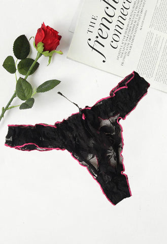 Image of Ladies Pretty Net Thong(sold out)