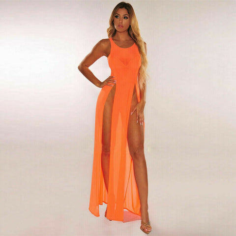 Extreme Sexy Orange Color Womens See Through Nigthwear